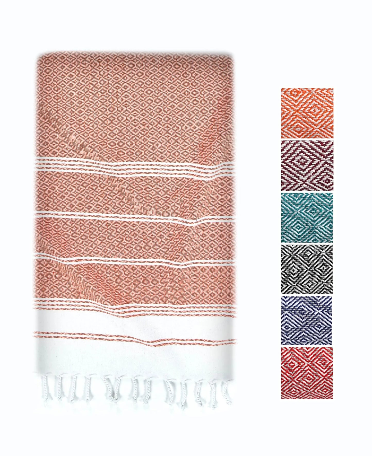 LANE LINEN Lightweight Soft Modern Flat-Weave XL Beach Towel (39"X71") - 2026 Summer, Breathable, Quick Dry, Sand-Free, Pre-Washed, 70% Cotton, 40+ Designs, Multi-Pack Option, for Pool & Travel, Lightweight Soft Towel