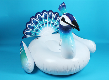 Inflatable Peacock Pool Float and Lounge Raft
