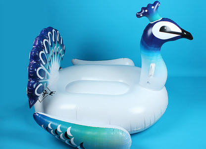 Inflatable Peacock Pool Float and Lounge Raft