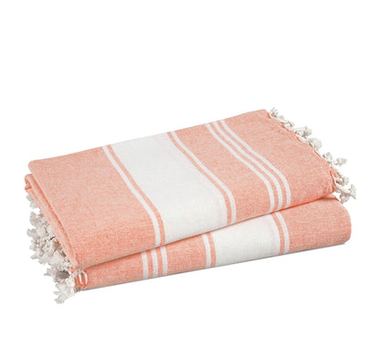 LANE LINEN Lightweight Soft Modern Flat-Weave XL Beach Towel (39"X71") - 2026 Summer, Breathable, Quick Dry, Sand-Free, Pre-Washed, 70% Cotton, 40+ Designs, Multi-Pack Option, for Pool & Travel, Lightweight Soft Towel