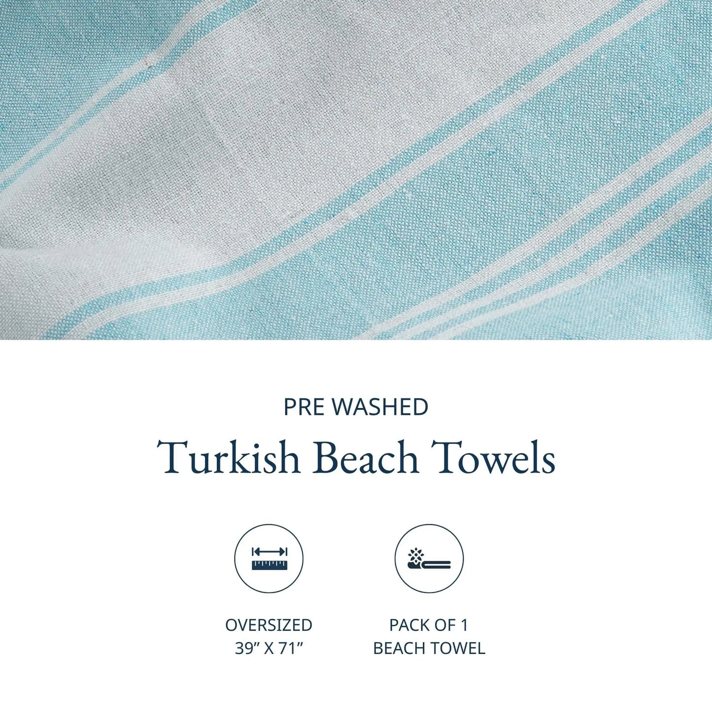 LANE LINEN Lightweight Soft Modern Flat-Weave XL Beach Towel (39"X71") - 2026 Summer, Breathable, Quick Dry, Sand-Free, Pre-Washed, 70% Cotton, 40+ Designs, Multi-Pack Option, for Pool & Travel, Lightweight Soft Towel