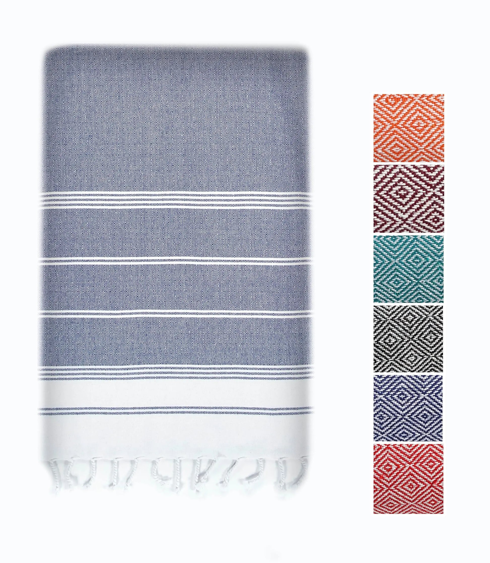 LANE LINEN Lightweight Soft Modern Flat-Weave XL Beach Towel (39"X71") - 2026 Summer, Breathable, Quick Dry, Sand-Free, Pre-Washed, 70% Cotton, 40+ Designs, Multi-Pack Option, for Pool & Travel, Lightweight Soft Towel