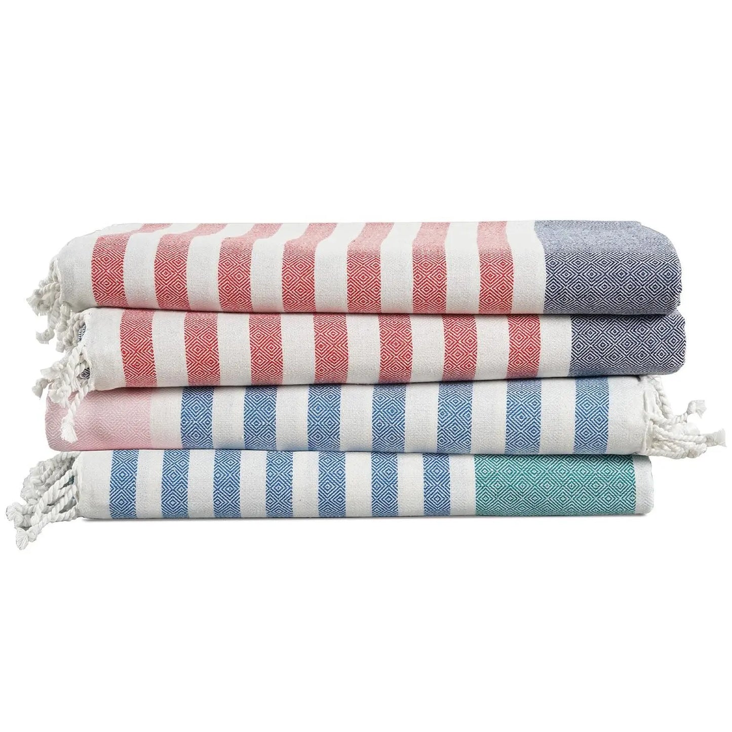 LANE LINEN Lightweight Soft Modern Flat-Weave XL Beach Towel (39"X71") - 2026 Summer, Breathable, Quick Dry, Sand-Free, Pre-Washed, 70% Cotton, 40+ Designs, Multi-Pack Option, for Pool & Travel, Lightweight Soft Towel