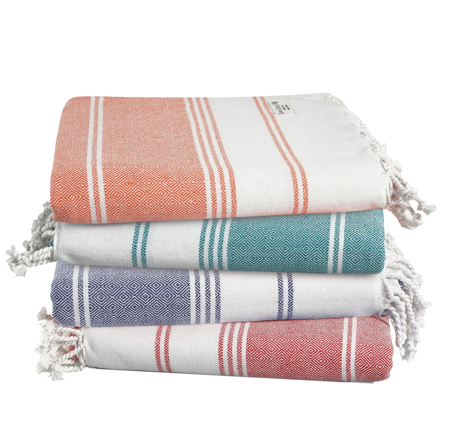 LANE LINEN Lightweight Soft Modern Flat-Weave XL Beach Towel (39"X71") - 2026 Summer, Breathable, Quick Dry, Sand-Free, Pre-Washed, 70% Cotton, 40+ Designs, Multi-Pack Option, for Pool & Travel, Lightweight Soft Towel